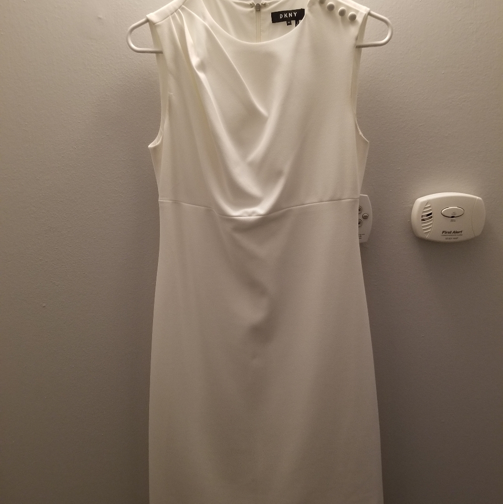 Dkny white dress size 4